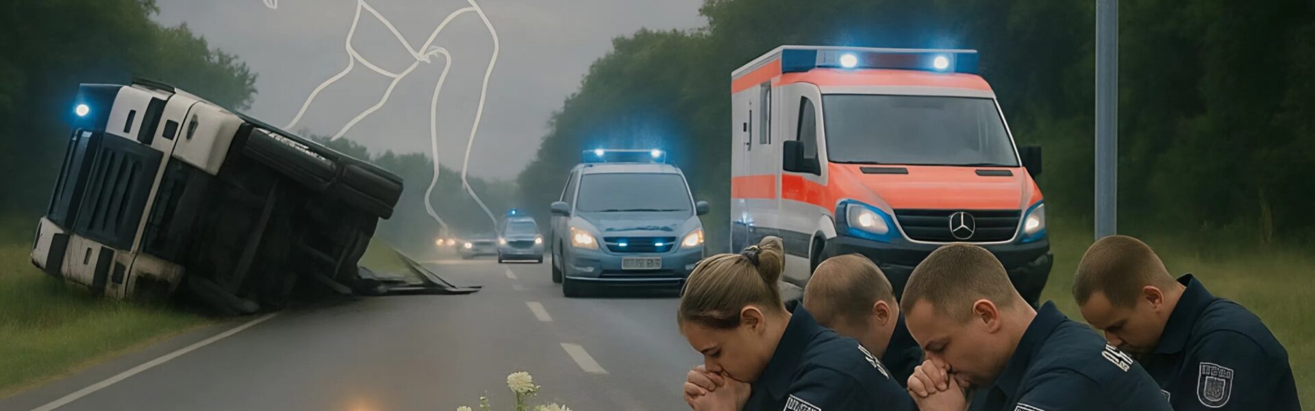 Tragischer Unfall in Korschenbroich: LKW kippt auf Auto – 17-Jähriger stirbt, Mutter schwer verletzt