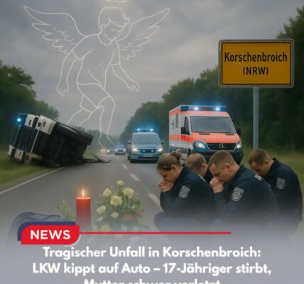 Tragischer Unfall in Korschenbroich: LKW kippt auf Auto – 17-Jähriger stirbt, Mutter schwer verletzt