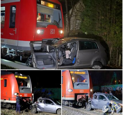 S‑Bahn kollidiert mit Auto bei Bahnübergang in Hamburg – Schockierender Abend im Berufsverkehr