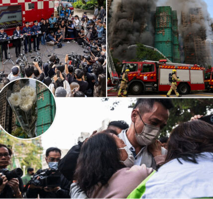 Reddingsoperatie beëindigd: dodental brand Hongkong op 128, meer dan 200 vermisten