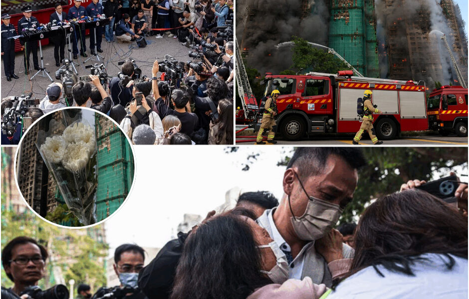 Reddingsoperatie beëindigd: dodental brand Hongkong op 128, meer dan 200 vermisten