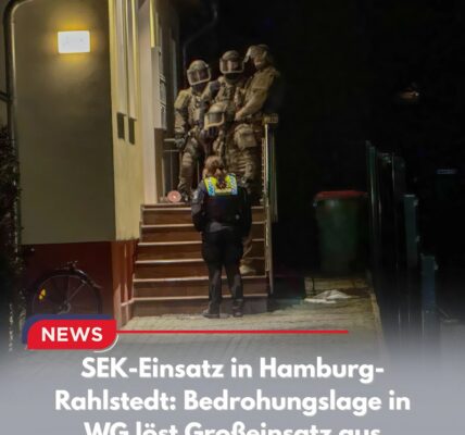 SEK-Einsatz in Hamburg-Rahlstedt: Bedrohungslage in WG löst Großeinsatz aus