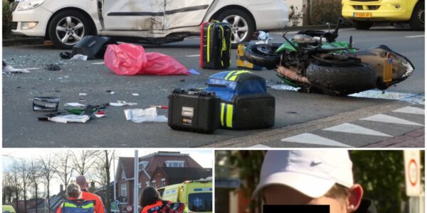 29-jarige motorrijder uit Breda overlijdt na ernstig verkeersongeval in Rijsbergen – automobilist eveneens zwaargewond