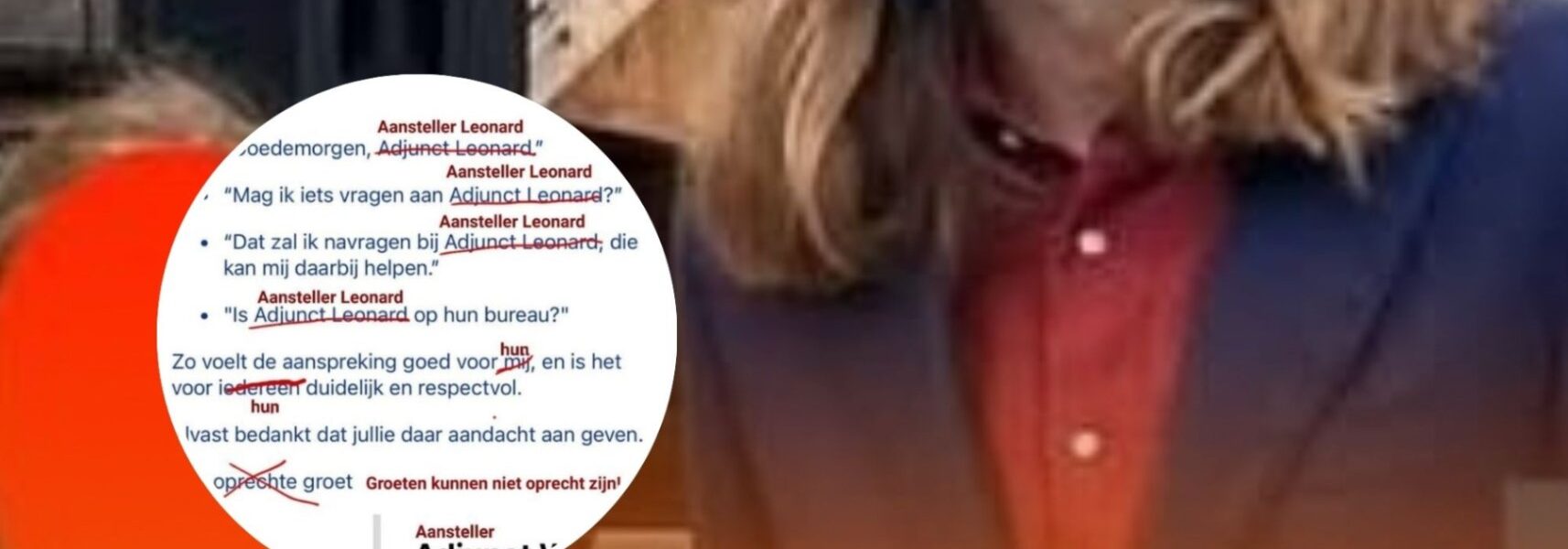 Mail van non-binaire schooldirecteur zorgt voor woede: ‘Spreek mij aan met: ‘Is Adjunct Leonard op HUN bureau?”