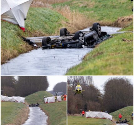Verkeersdrama bij Dragonrip: auto met daarin 5 mensen viel in het water, 1 persoon stierf