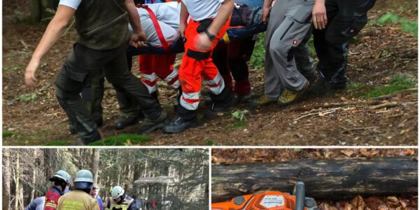 Spektakulärer Hubschraubereinsatz: Forstarbeiter im Mühlenbacher Wald gerettet